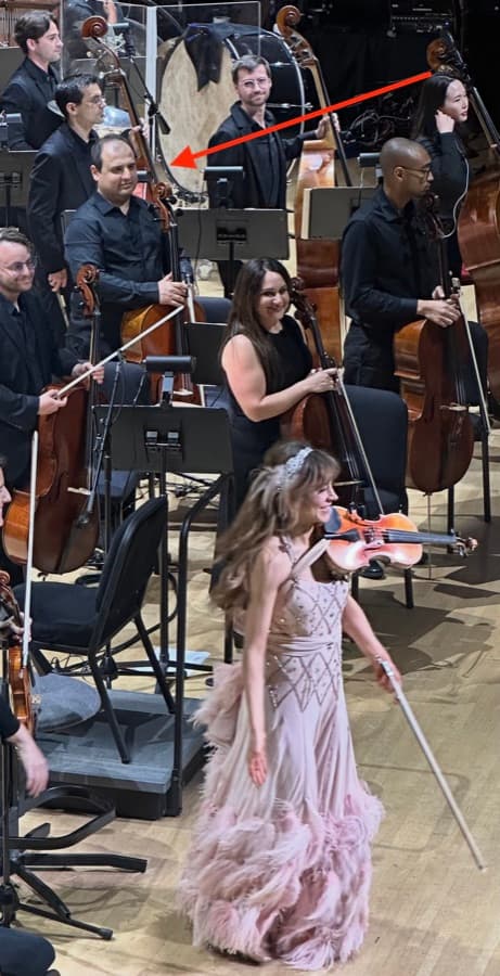 On stage with Lindsey Stirling