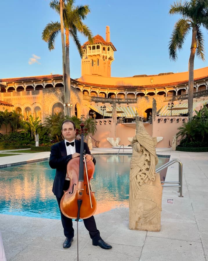 Performing at Mar-a-Lago