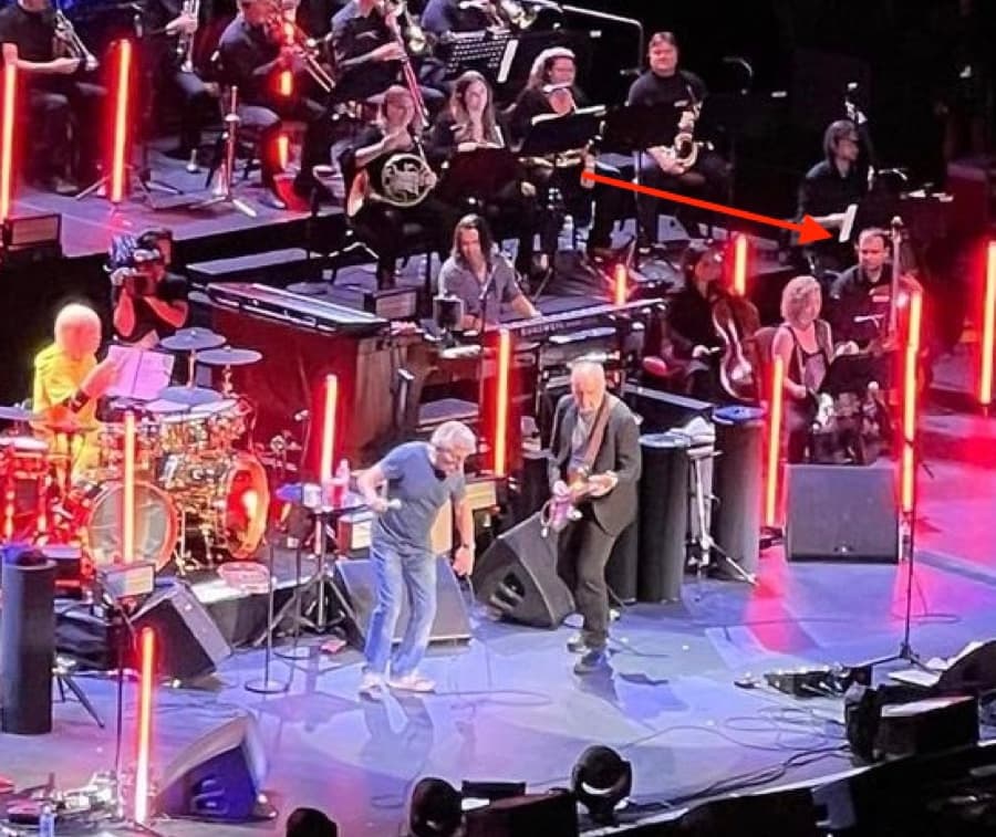 On stage with The Who